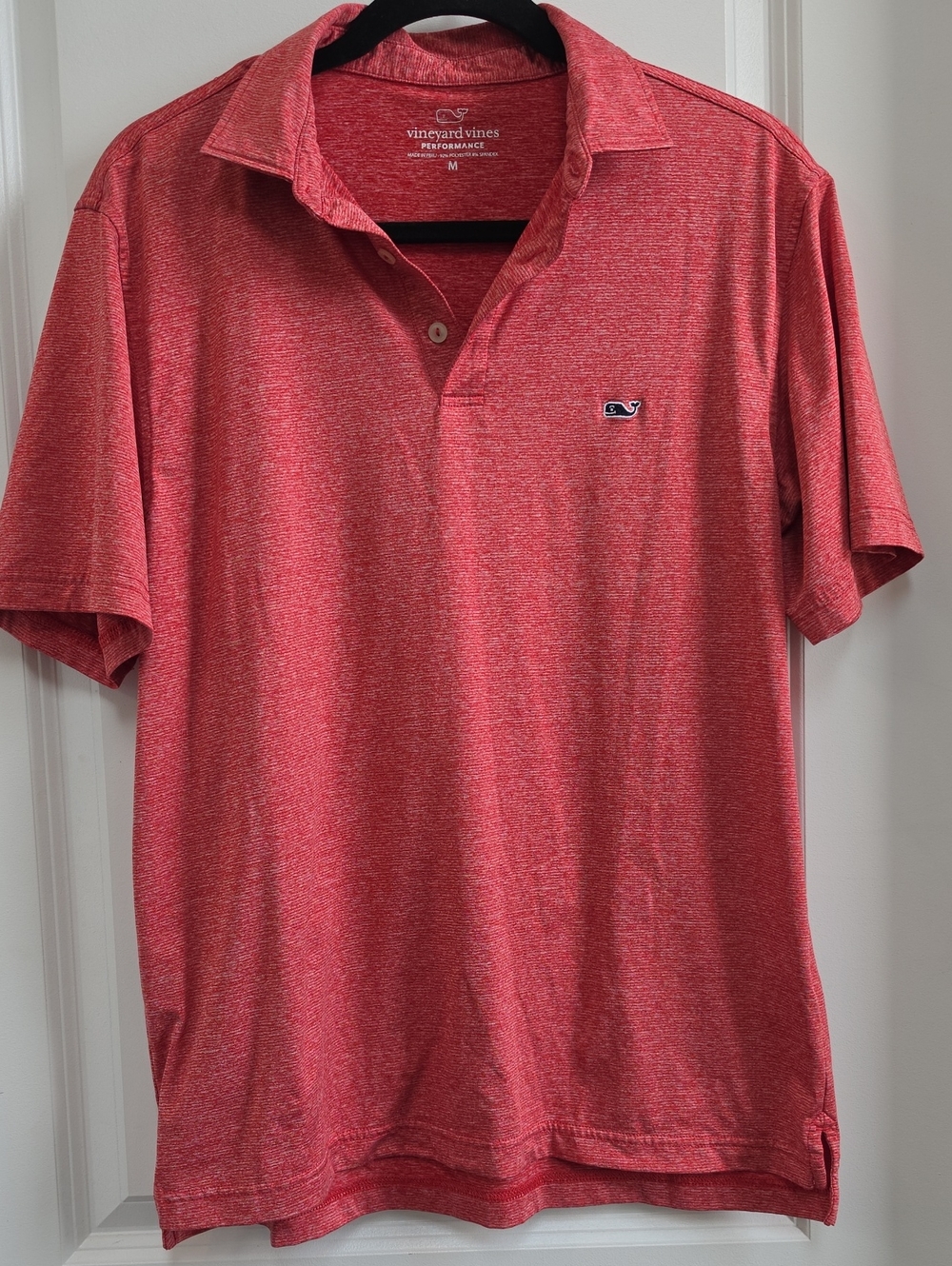 Vineyard Vines Men’s Coral Heather Performance Polo